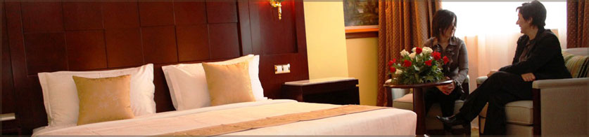 Une chambre de l'hôtel Oasis d'Alger