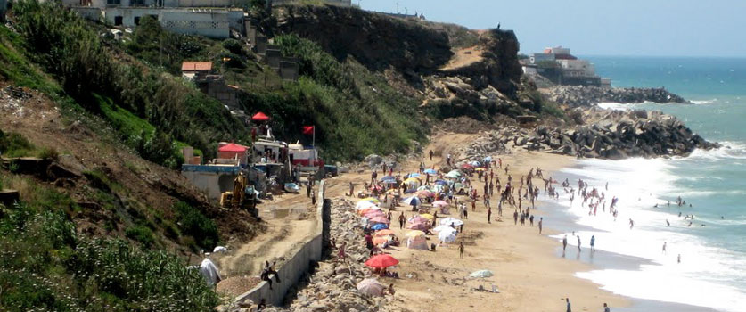 La plage Tamaris à Aïn Taya