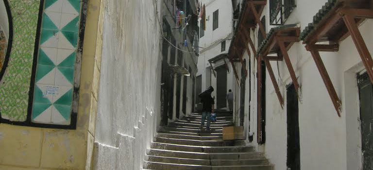 Le quartier de la Casbah à Alger